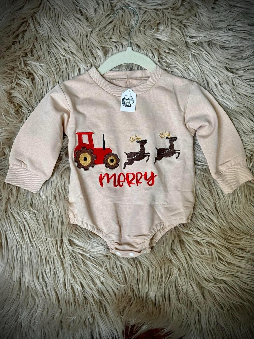 Adorable holiday romper onesie
